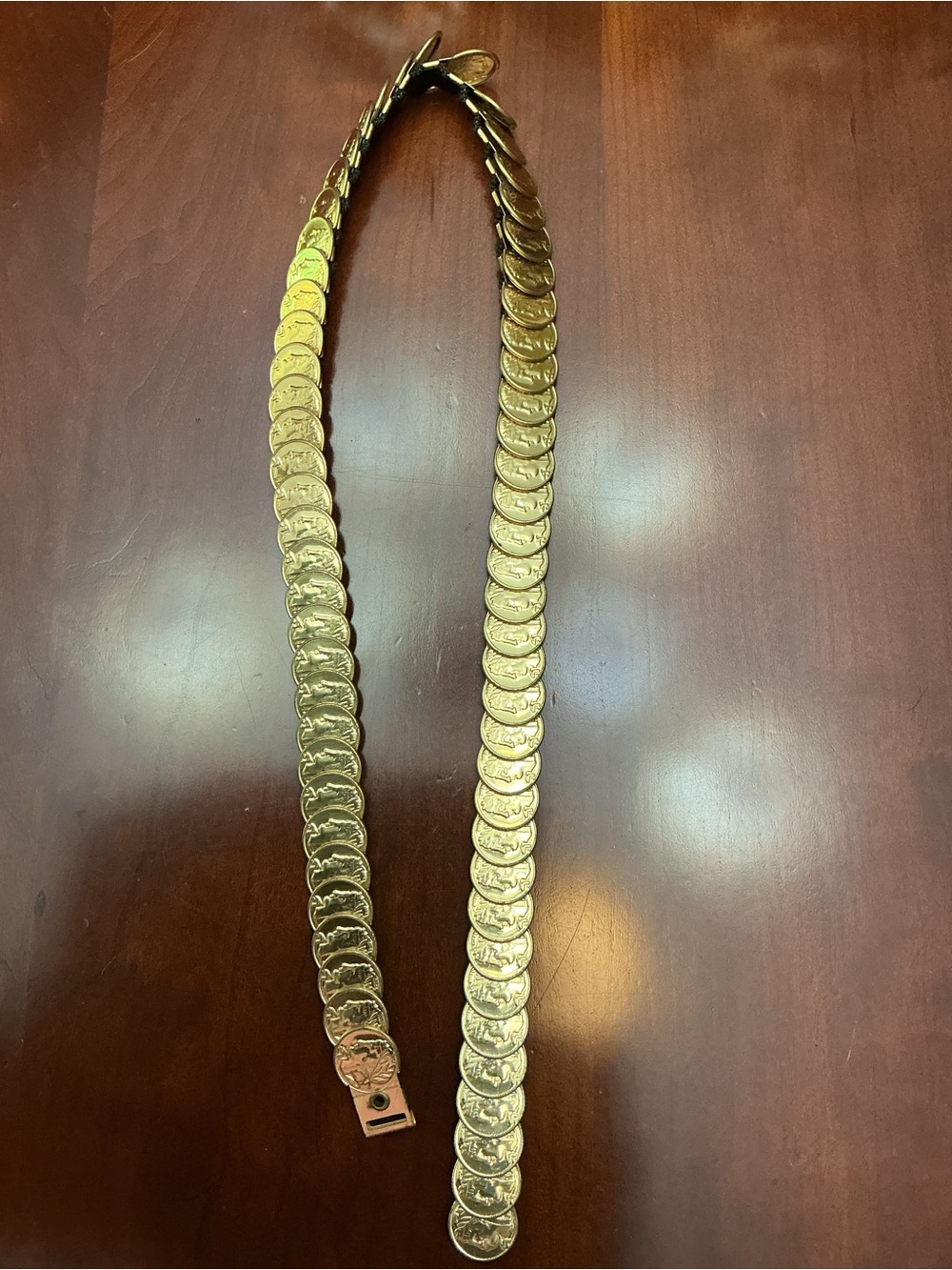 Gold Coin Link Belt - Women Accessories